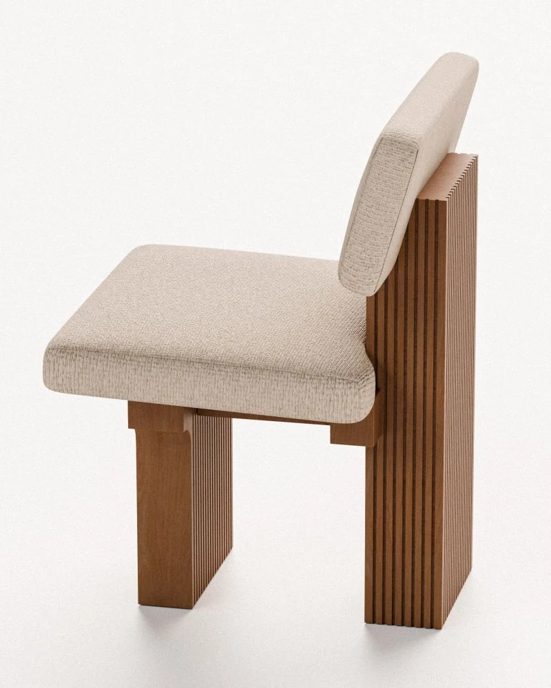 Side view of the first chair model