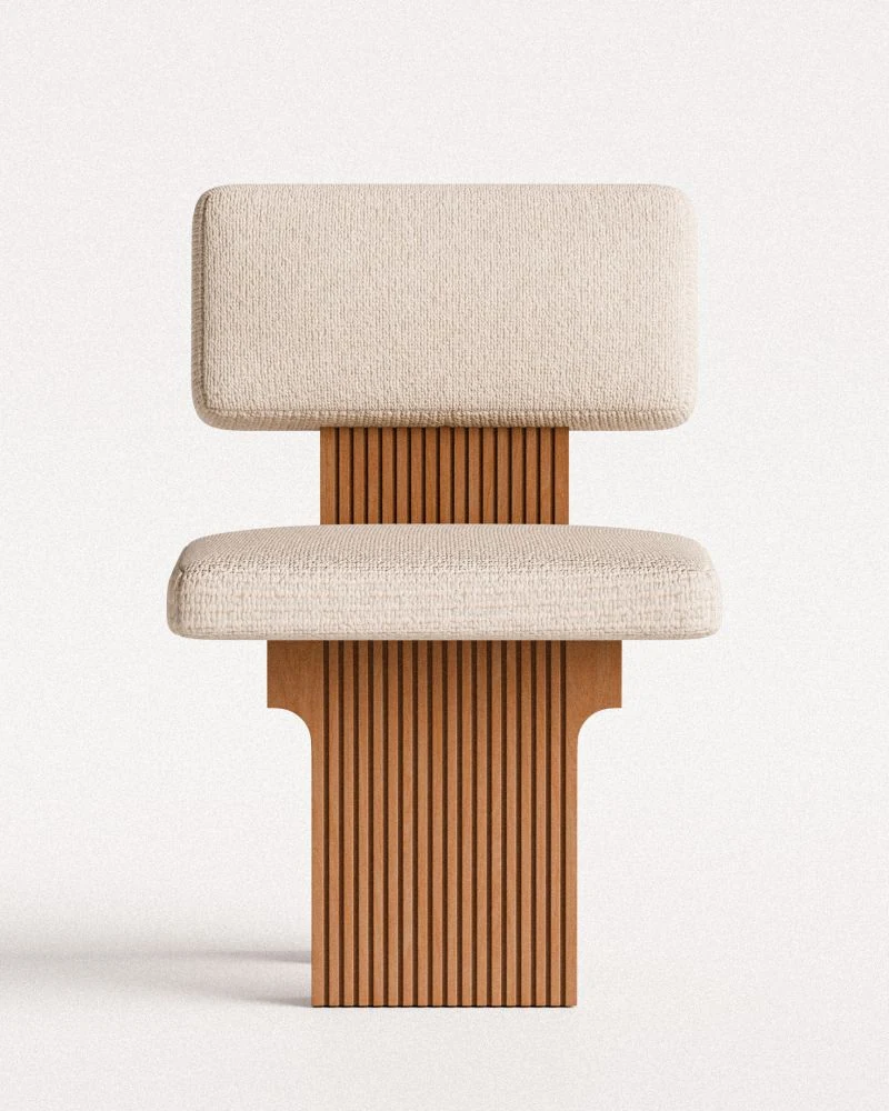 Front view of the first chair model