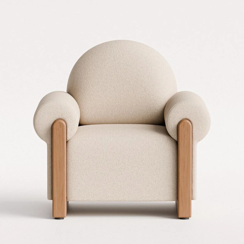Front view of the second chair study