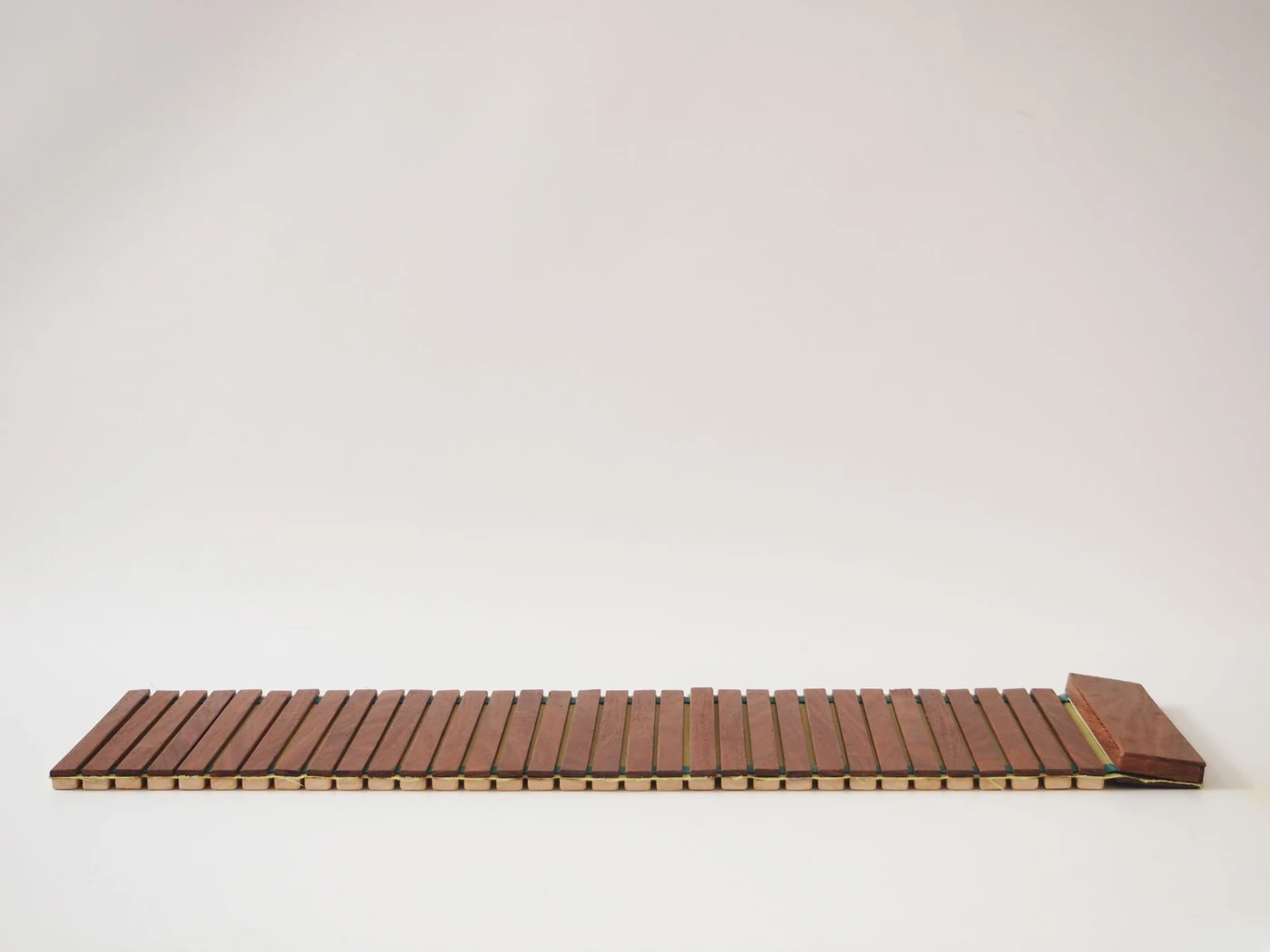 Mark’s 2015 slatted wooden lighting project laid flat